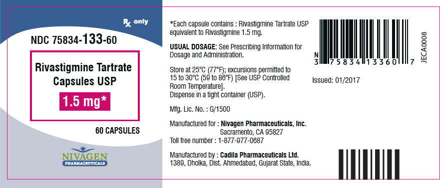 Principal Display Panel - 1.5 mg Capsule Bottle Label