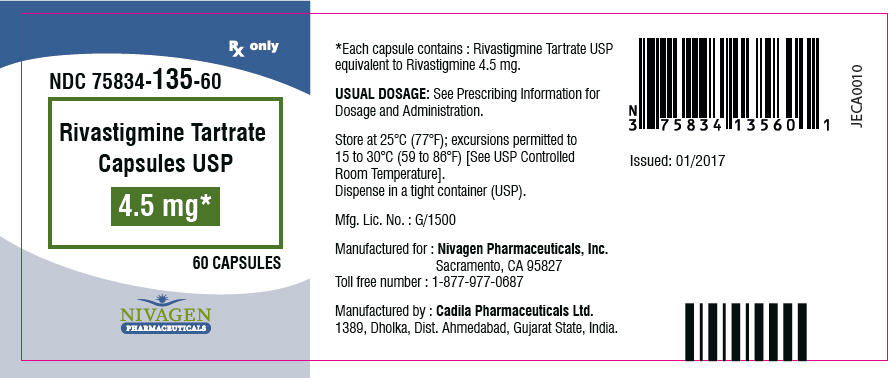 Principal Display Panel - 4.5 mg Capsule Bottle Label