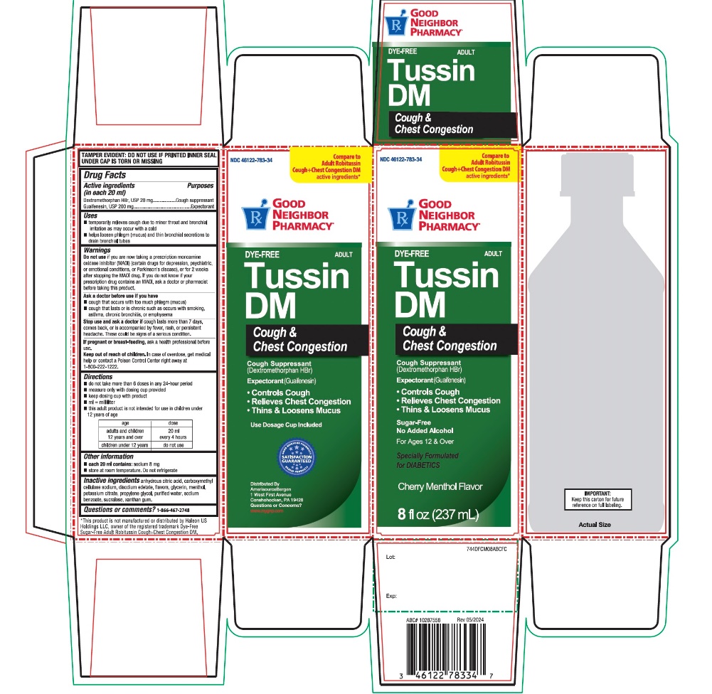 ABC DYE-FREE Adult Tussin Cough+Chest Congestion DM 237 ml