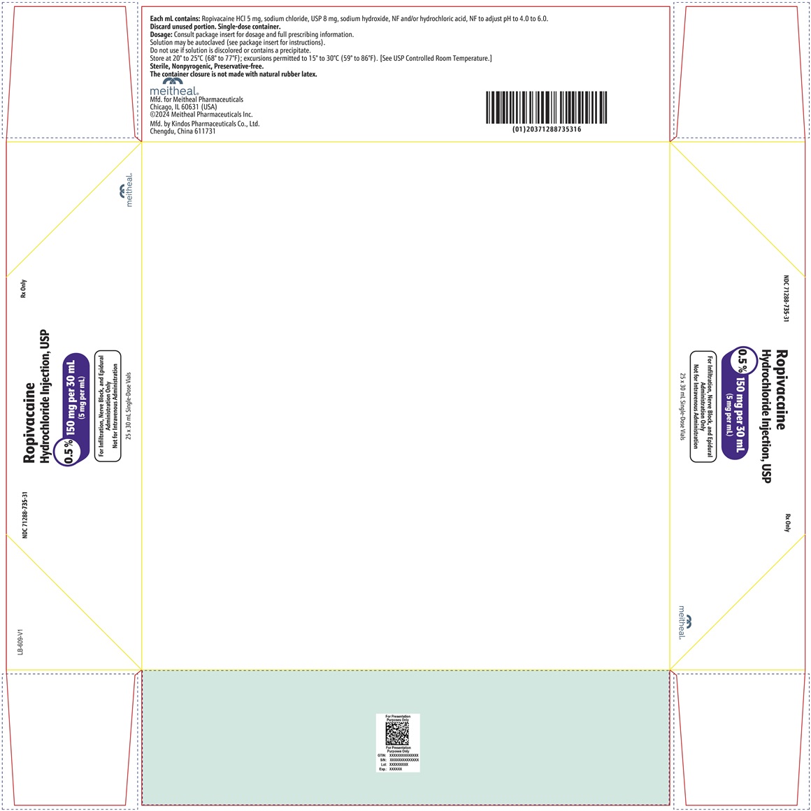 PRINCIPAL DISPLAY PANEL – Ropivacaine Hydrochloride Injection, USP 150 mg per 30 mL Carton