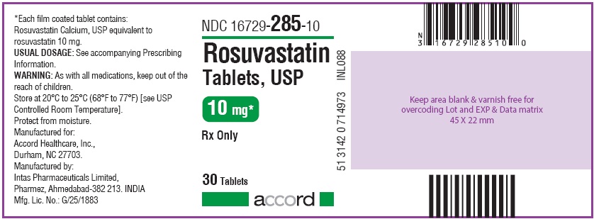 10 mg Bottle Label 30 tablets