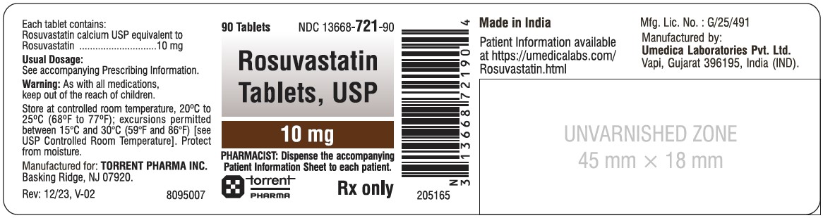 Rosuvastatin-10 mg-90s Bottle Label