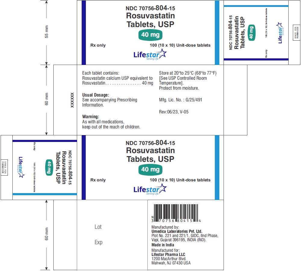 Rosuvastatin-40 mg-100s Carton Label