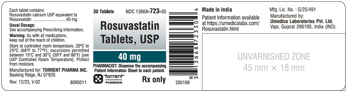 Rosuvastatin-40 mg-30s Bottle Label