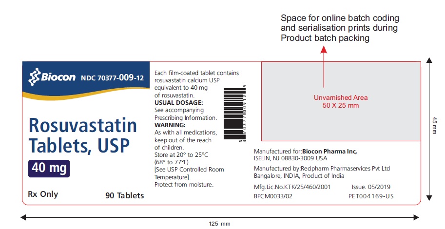 40 mg Bottle Label 90 Tablets Recipharm