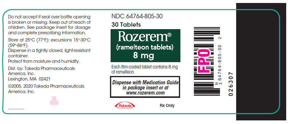 PRINCIPAL DISPLAY PANEL - 8 mg Bottle Label
