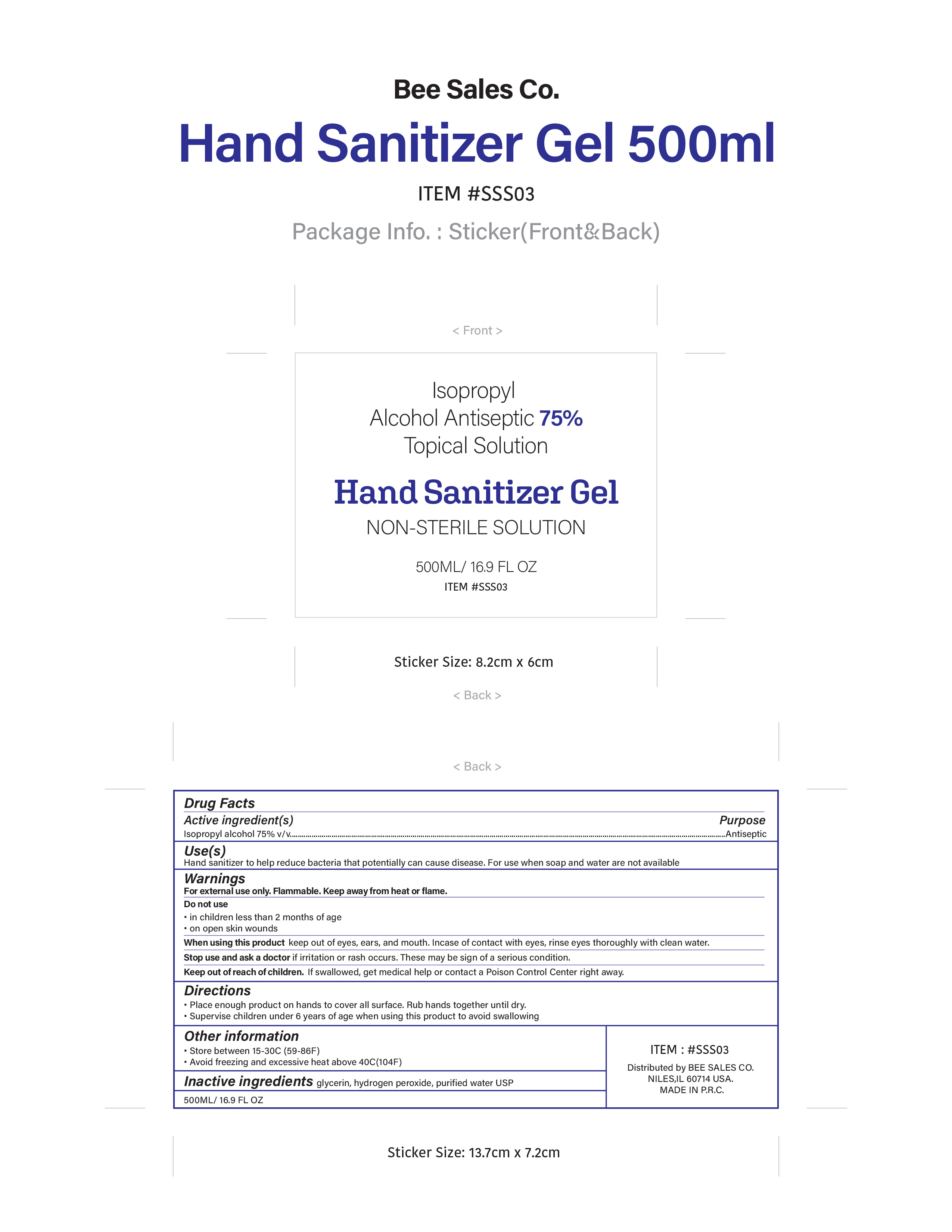 hand sanitizer 500 ml