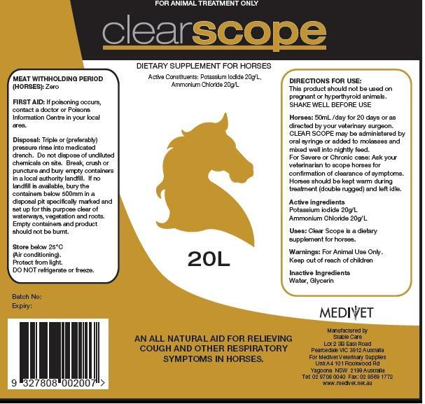 label clear scope