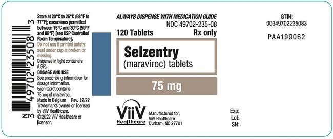 Selzentry 75 mg 120 count label
