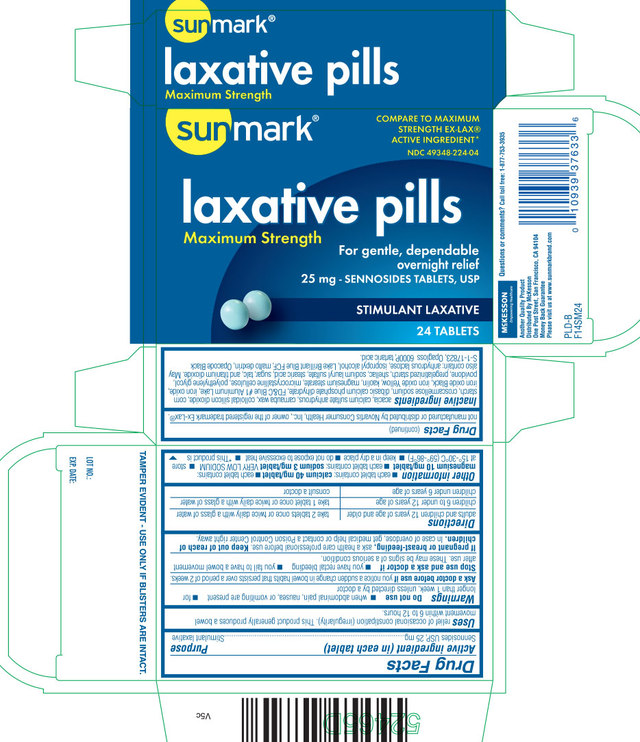 Sunmark maximum strength laxative pills