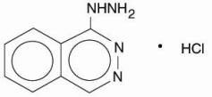 Hydralazine hydrochloride structural formula