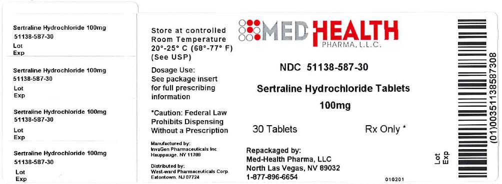 Sertraline Hydrochloride Tablets 100 mg/90 Tablets