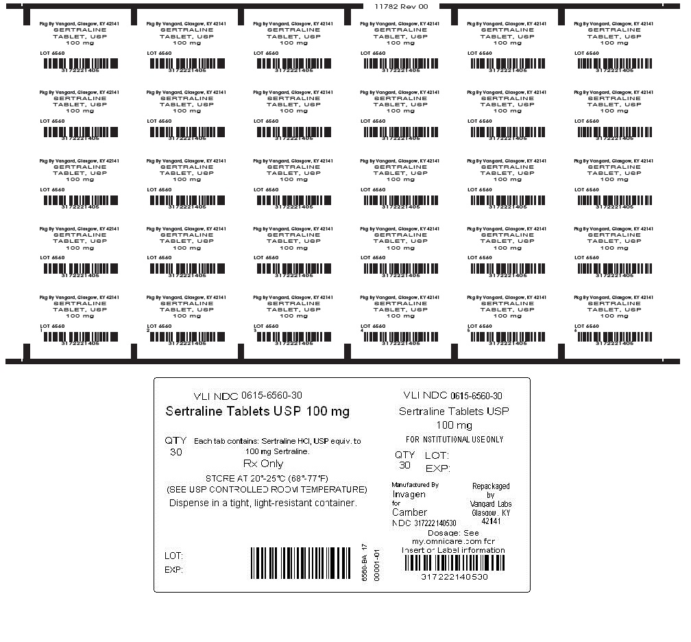 Sertraline Tablet, USP 100mg unit-dose label