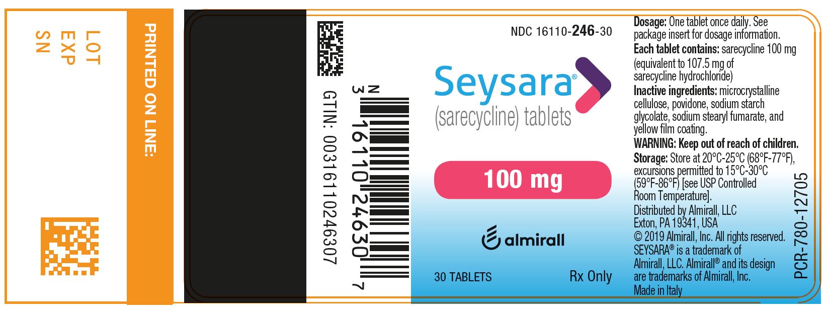 100 mg 30-count Bottle Label
