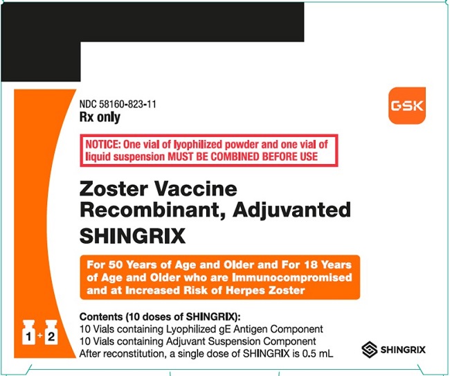 Shingrix 10 dose carton