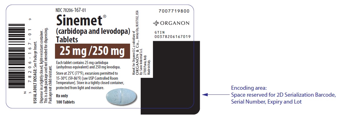 PRINCIPAL DISPLAY PANEL - 25 mg/250 mg Tablet Bottle Label