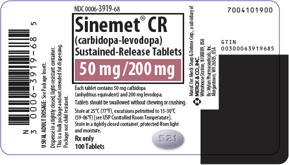 PRINCIPAL DISPLAY PANEL - 50 mg/200 mg Tablet Bottle Label