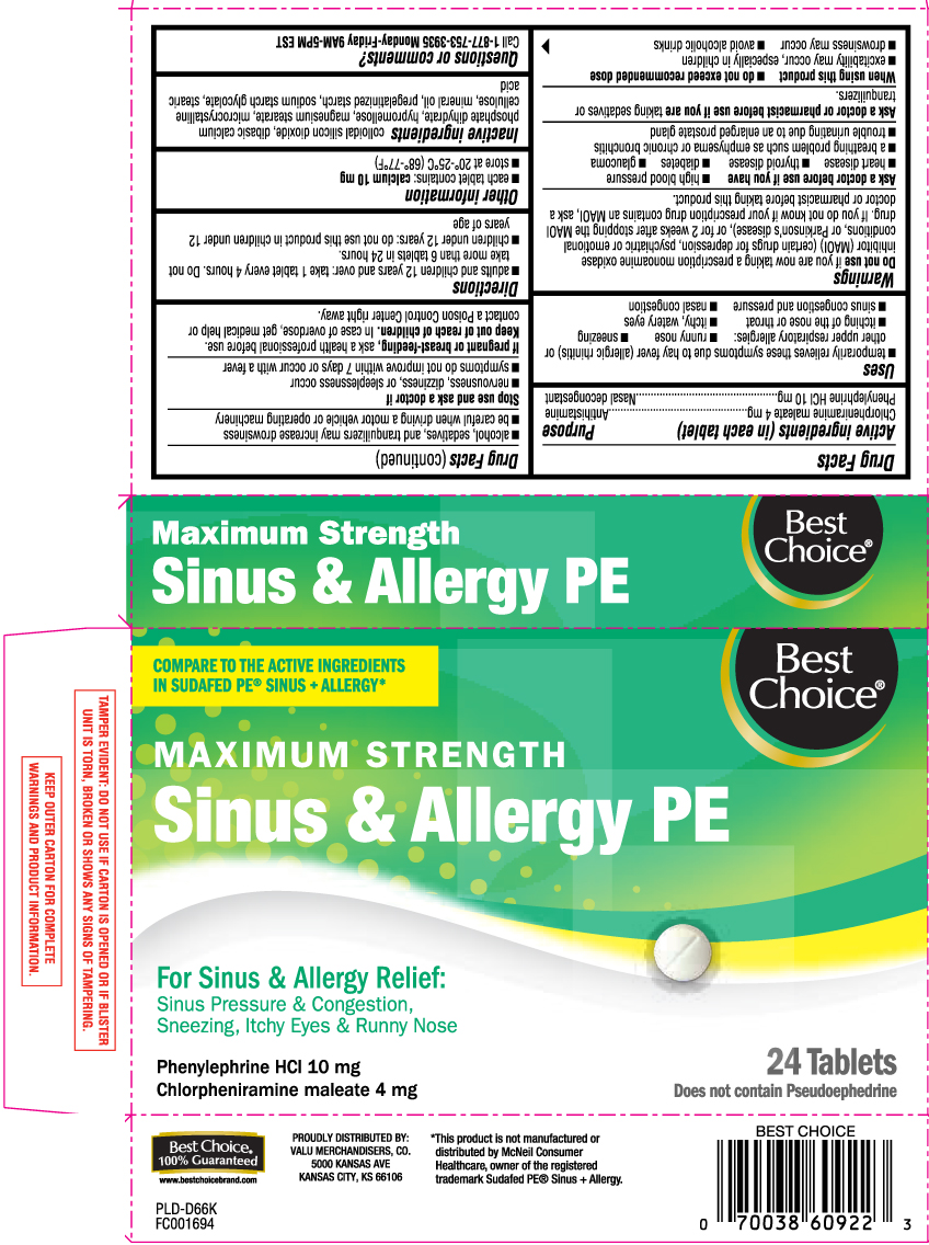 Sinus And Allergy Pe Maximum Strength | Chlorpheniramine Maleate And Phenylephrine Hcl Tablet while Breastfeeding