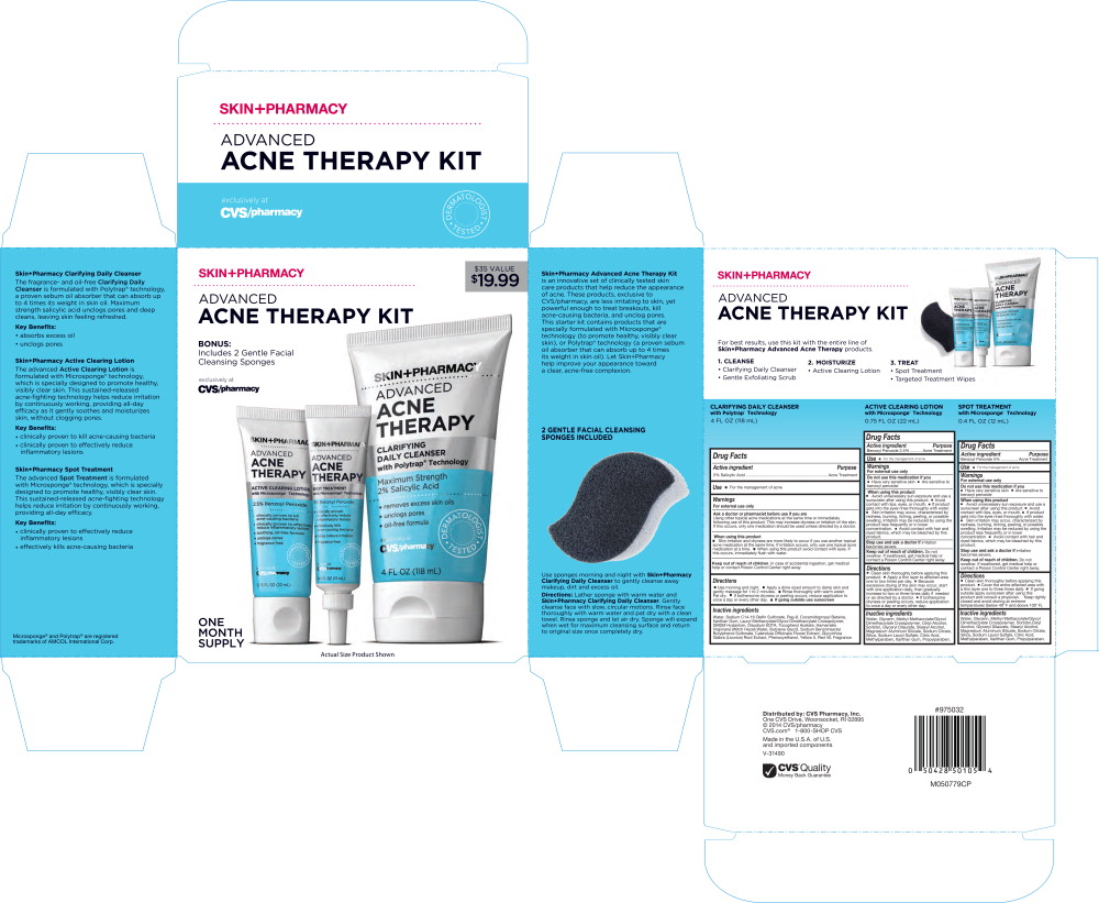 Principal Display Panel - Skin+Pharmacy Advanced Acne Therapy Kit Carton Label
