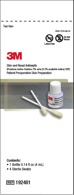 3M Skin and Nasal Antiseptic NDC 17518-060-04