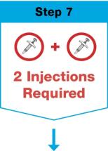 A sign with a syringe and a needle

Description automatically generated