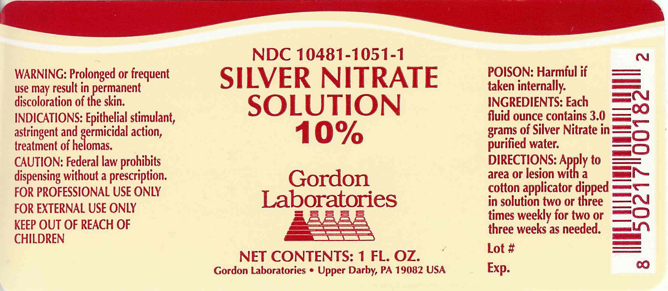 Image of Silver Nitrate Solution Label