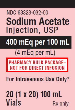 PACKAGE LABEL - PRINCIPAL DISPLAY – Sodium Acetate 400 mEq per 100 mL Tray Label
