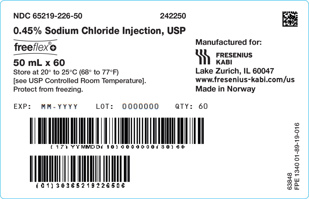 PACKAGE LABEL - PRINCIPAL DISPLAY – 0.45% Sodium Chloride 50 mL Case Label
