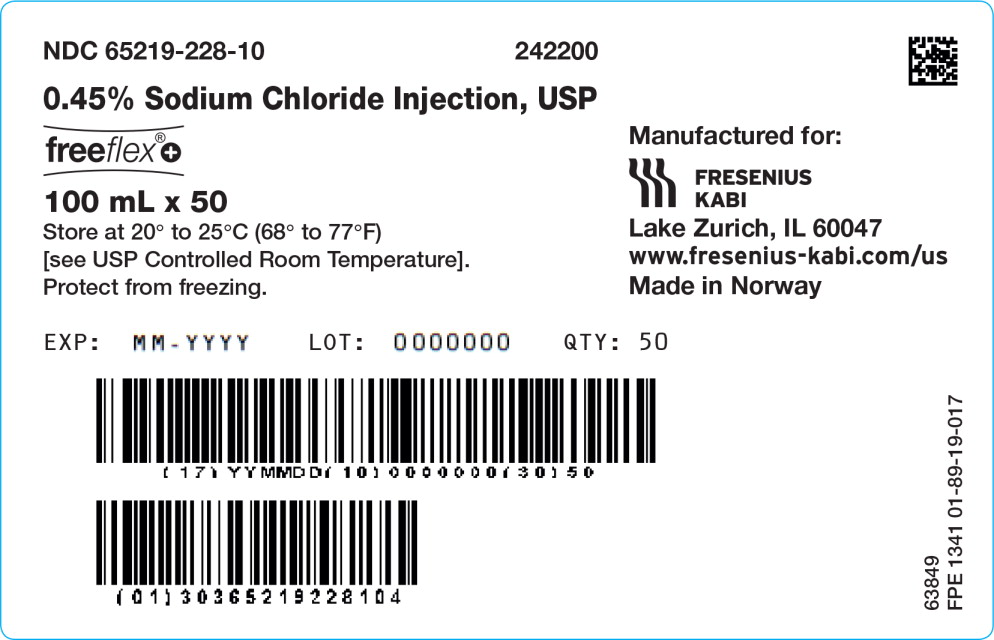 PACKAGE LABEL - PRINCIPAL DISPLAY – 0.45% Sodium Chloride 100 mL Case Label
