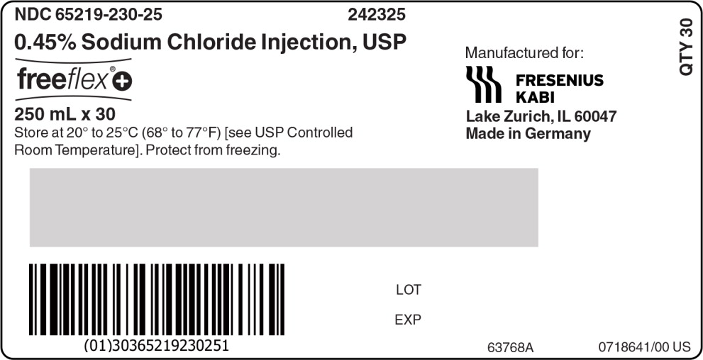 PACKAGE LABEL - PRINCIPAL DISPLAY – 0.45% Sodium Chloride 250 mL Case Label
