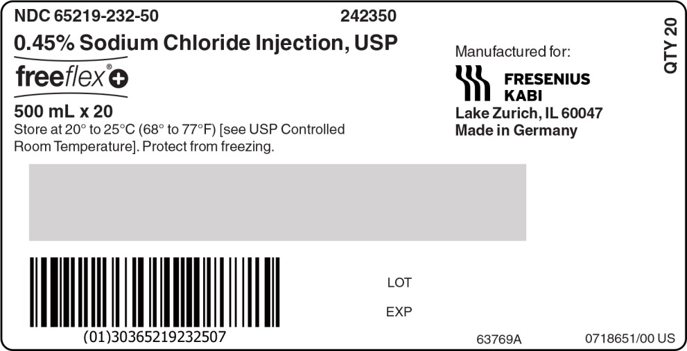 PACKAGE LABEL - PRINCIPAL DISPLAY – 0.45% Sodium Chloride 500 mL Case Label
