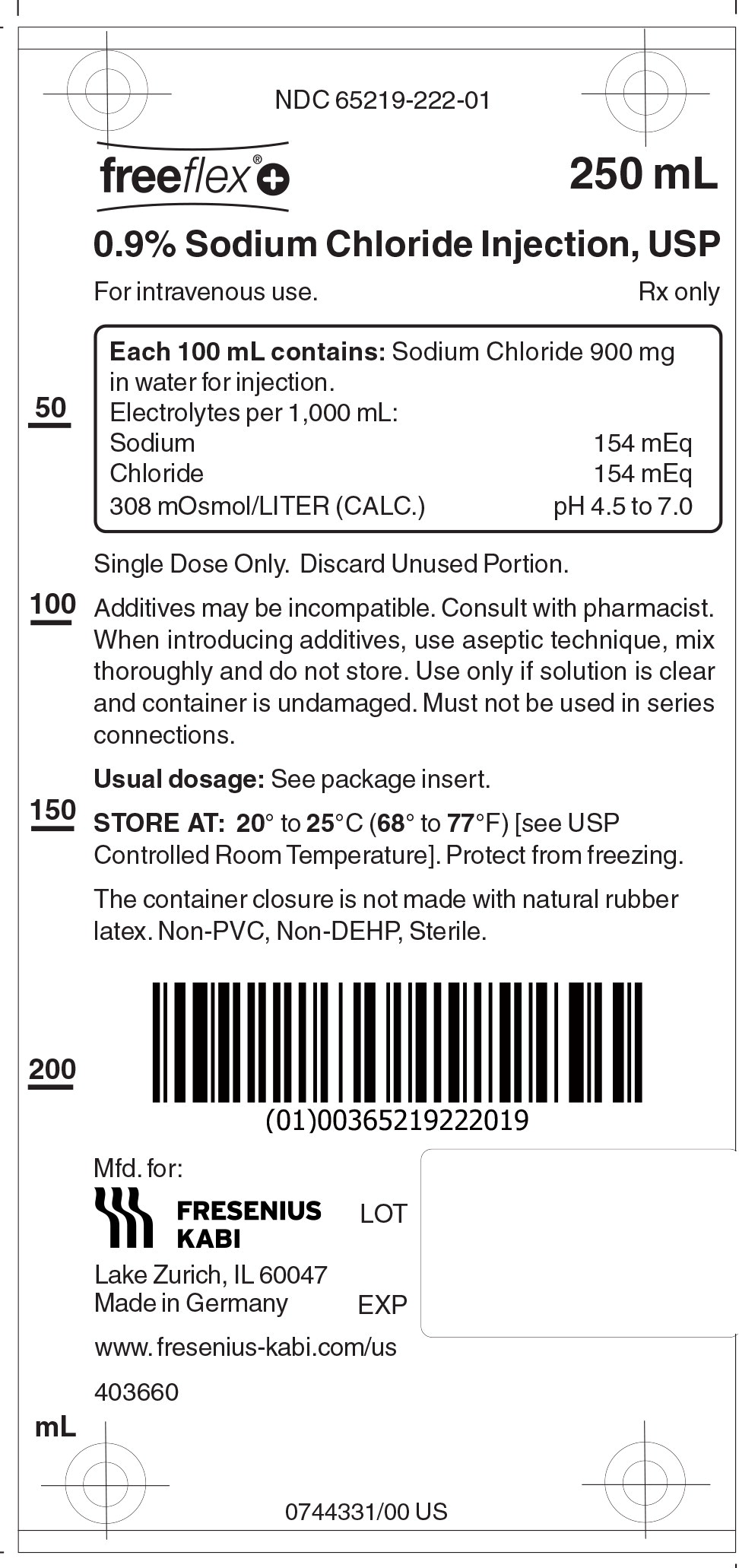PACKAGE LABEL - PRINCIPAL DISPLAY – 0.9% Sodium Chloride 250 mL Bag Label
