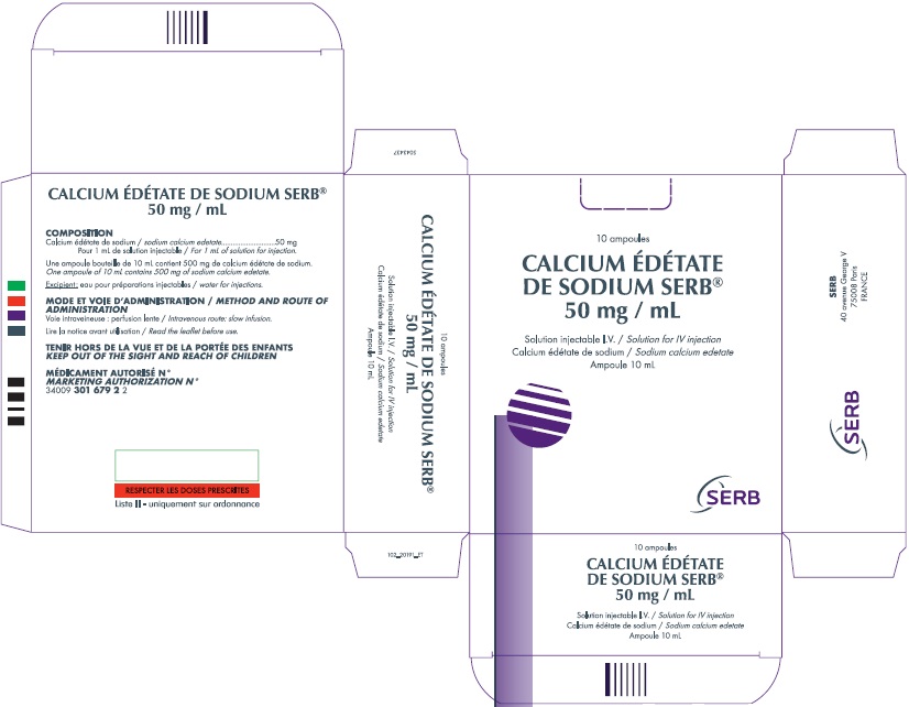 Calcium Edetate de Sodium 50mg/mL Carton Label