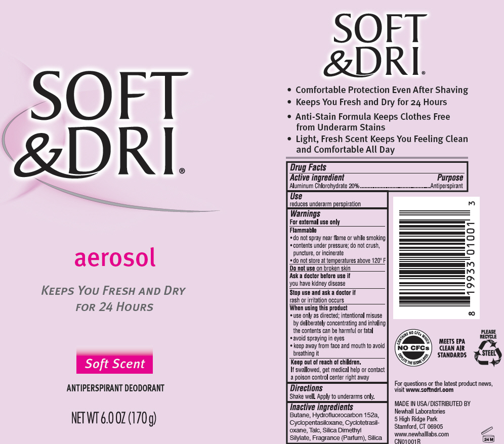 Soft And Dri Soft Scent | Aluminum Chlorohydrate Aerosol, Spray Breastfeeding