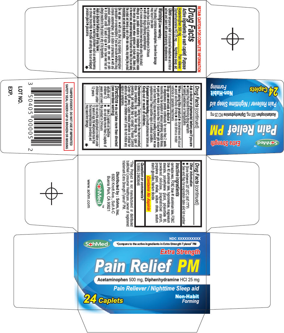 Sohmed Pain Relief Pm | Acetaminophen And Diphenhydramine Hydrochloride Tablet while Breastfeeding