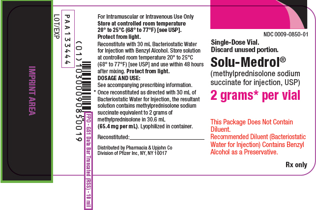 PRINCIPAL DISPLAY PANEL - 2 grams Vial Label - 0850