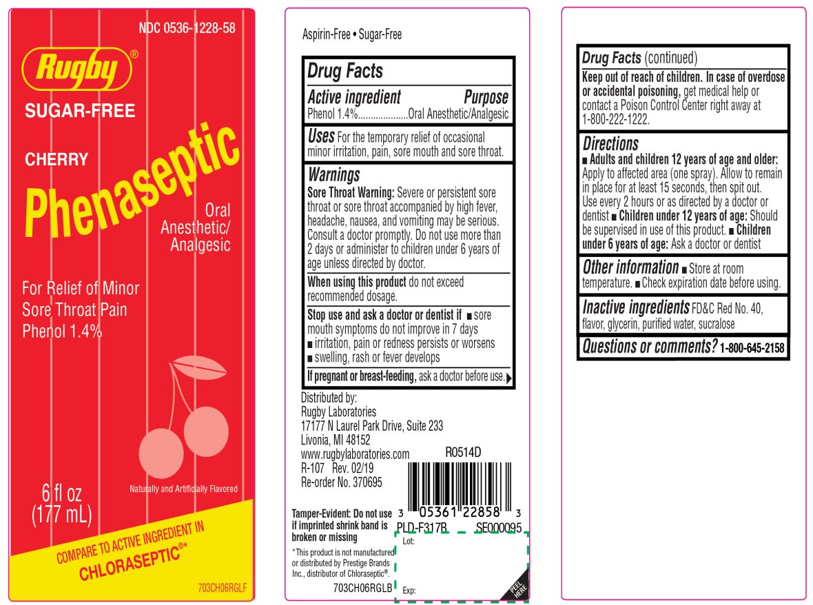 Rugby Sugar Free Cherry Flavor Phenaseptic Phenol 1.4%