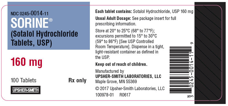 PRINCIPAL DISPLAY PANEL - 160 mg Tablet Bottle Label
