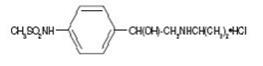 The following structural formula for Sotalol Hydrochloride Tablets, USP contain sotalol hydrochloride, an antiarrhythmic drug with Class II (beta adrenoreceptor blocking) and Class III (cardiac action