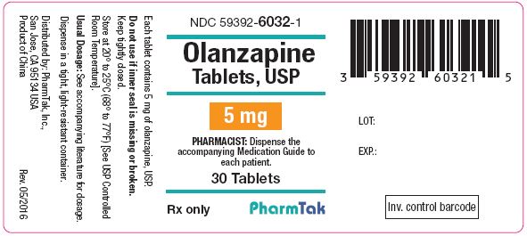 Oral olanzapine is  5mg 30s Label