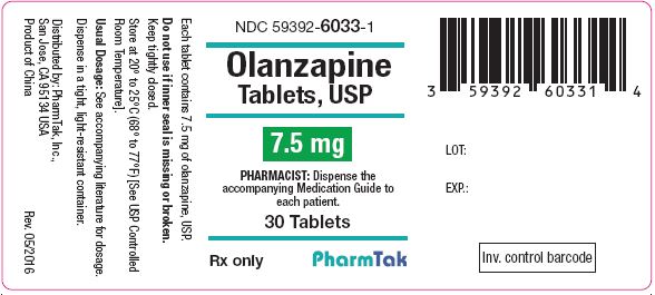 Oral olanzapine is  7mg 30s Label