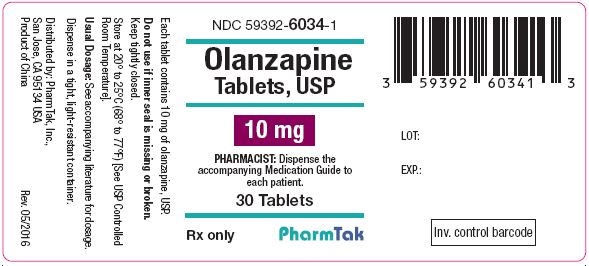 Oral olanzapine is  10mg 30s Label
