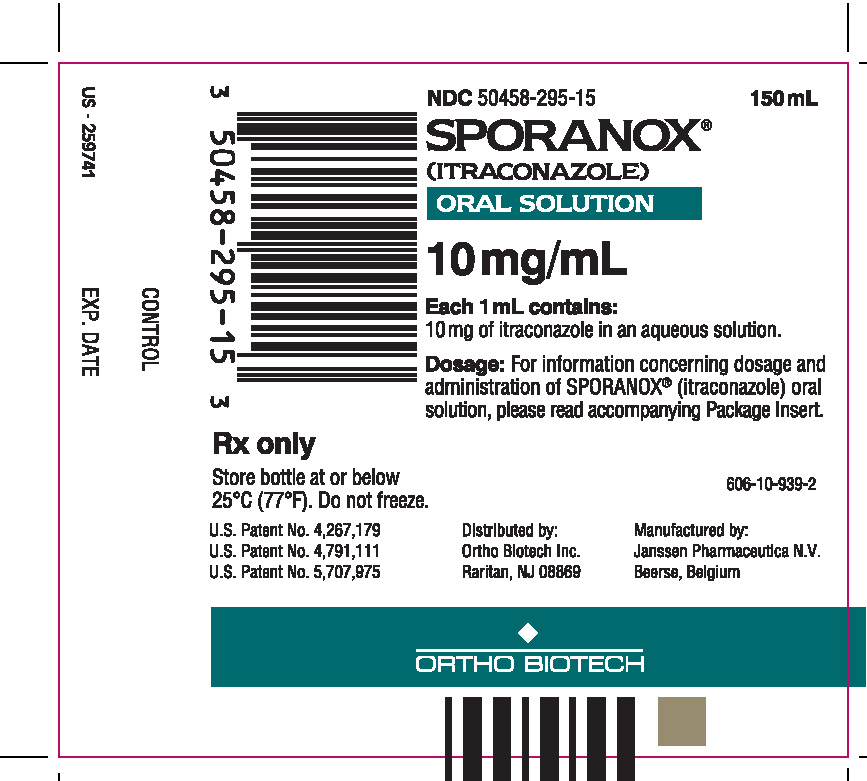 Sporanox Oral Solution - Front Panel of Bottle