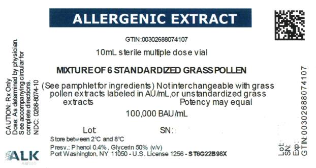 ALLERGENIC EXTRACT
10mL sterile multiple dose vial
MIXTURE OF 6 STANDARDIZED GRASS POLLEN
100,000 BAU/mL

