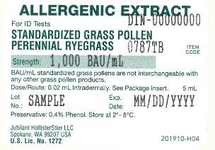 Perennial Ryegrass 1,000 BAU/mL
