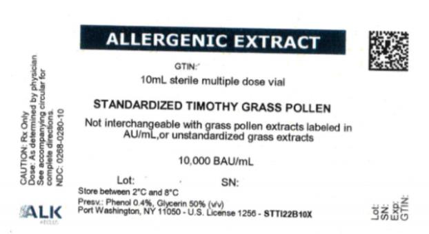 ALLERGENIC EXTRACT
10mL sterile multiple dose vial
STANDARDIZED TIMOTHY GRASS POLLEN
