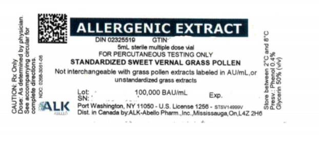 ALLERGENIC EXTRACT
5mL sterile multiple dose vial
FOR PERCUTANEOUS TESTING ONLY
STANDARDIZED SWEET VERNAL GRASS POLLEN 
