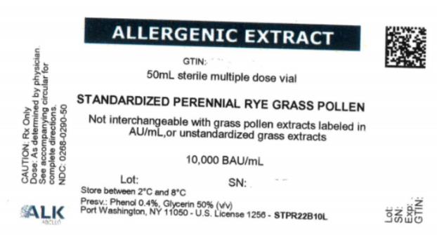 ALLERGENIC EXTRACT
50mL sterile multiple dose vial
STANDARDIZED PERENNIAL RYE GRASS POLLEN
