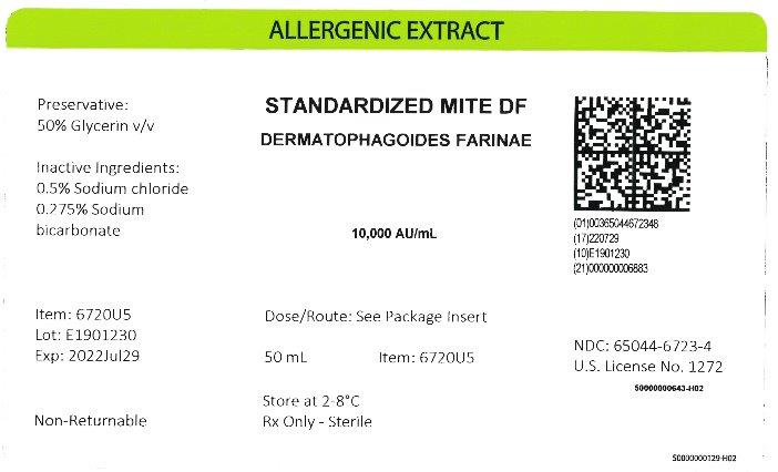 Standardized Mite, D. farinae 50 mL, 10,000 AU/mL Carton Label