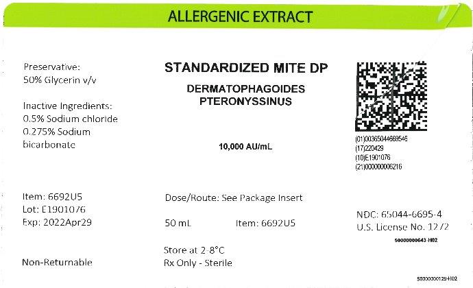 Standardized Mite, D. pter 50 mL, 10,000 AU/mL Carton Label